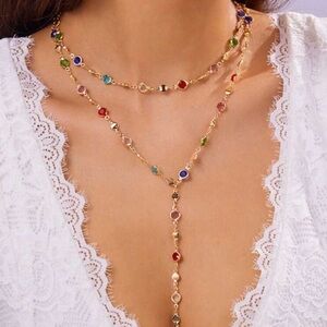 Multicolor Gold-Plated Necklace